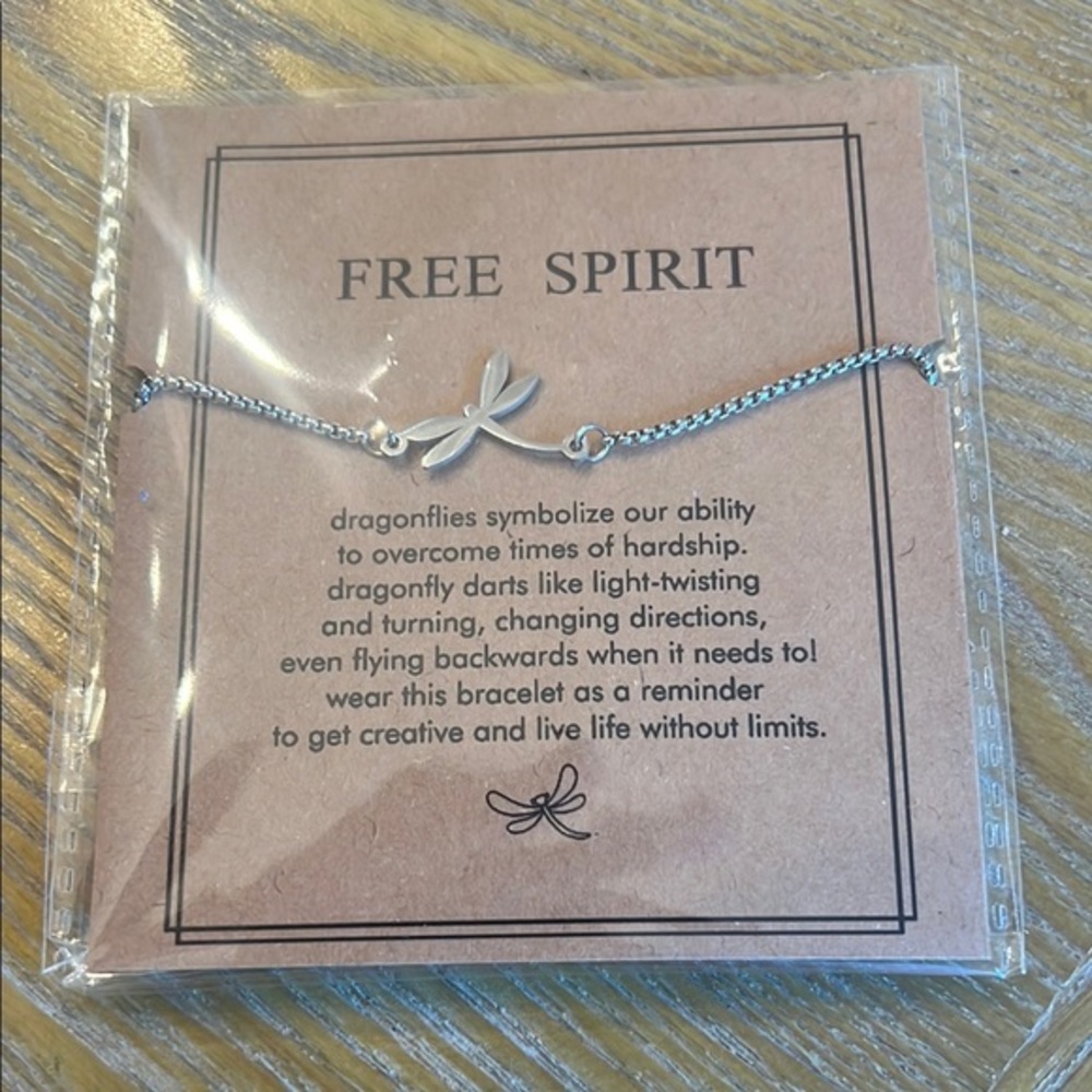 Dragonfly Pull Bracelet Silver NEW